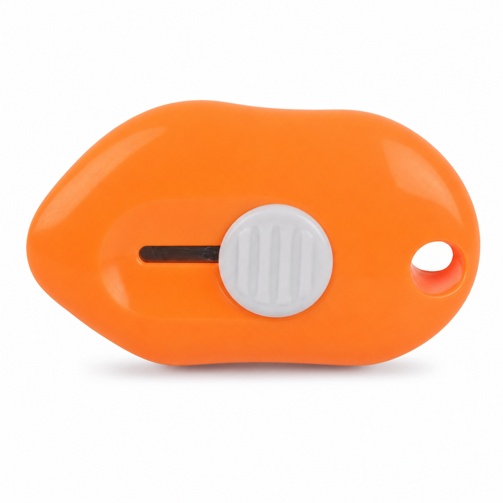 96 Pieces Mini Retractable Utility Cutter, Orange and White, Compact Handheld Cutting Tool, 1 Piece