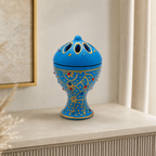 120 Pieces Decorative Incense Burner, Ornate Perforated Lid, 11 cm