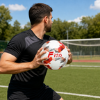 72 Pieces Football Size 5 With Geometric Colour Design, Single Ball For Training And Recreational Play