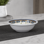 120 Pieces Melamine Rice Bowl, 5 Inch, Gray with Decorative Rim