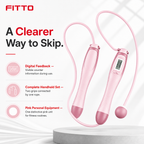 96 Pieces Digital Jump Ropes with Counter for Cardio and Fitness, Pink, Single