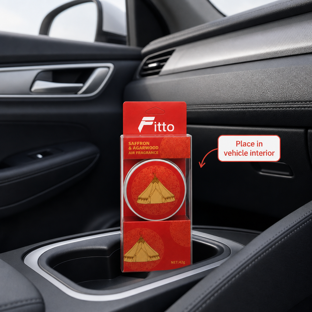 96 Pieces Car Air Fresheners, Saffron & Agarwood Scent, 42 g, Single Pack
