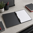 144 Pieces A4 Clip File Black, Dual Short Strong Clip Document Folder, 1 Piece