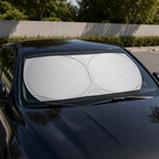 96 Pieces Foldable Windshield Sun Shade, 142 x 67 cm, Round Design, 1 Piece