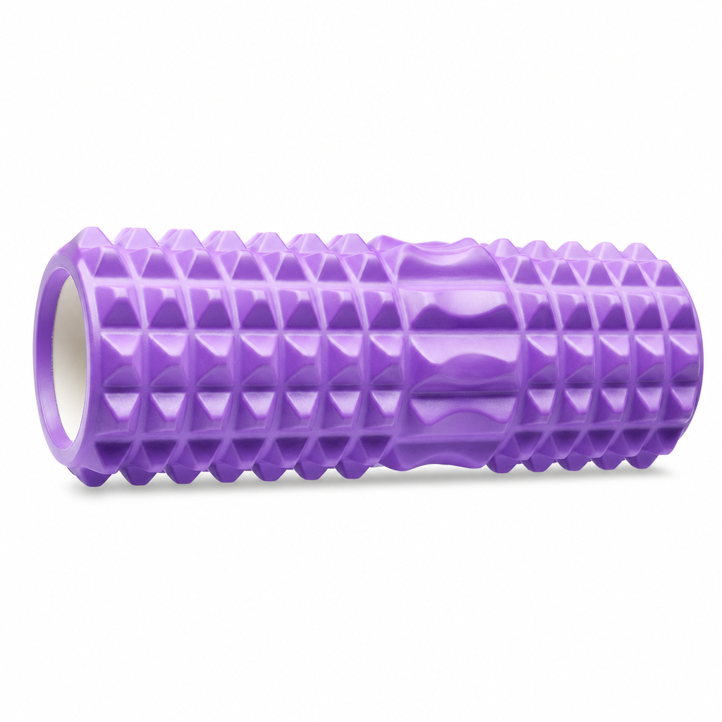 96 Pieces Textured Yoga Roller, 33 cm Foam Rollers for Exercise and Stretching, Purple