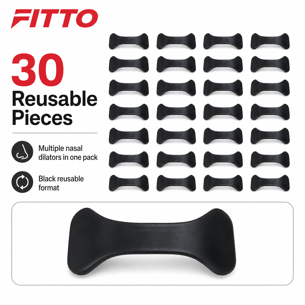 120 Pieces Nasal Dilators, Reusable Nasal Inserts, Black, 30 Pieces