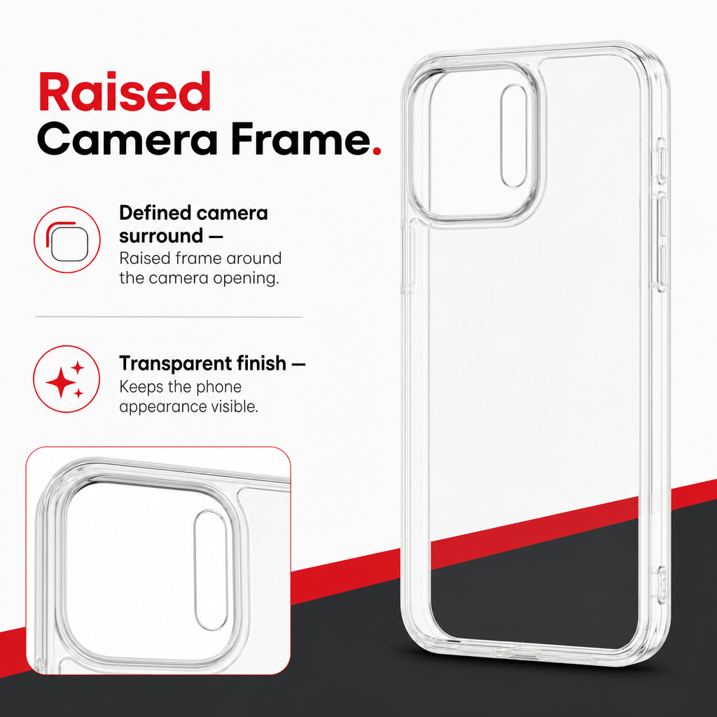 144 Pieces Transparent Phone Cases for 15 Pro Max with Raised Camera Frame