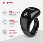 72 Pieces Digital Tasbih Counter Ring, 3-in-1 With 18mm, 20mm and 22mm Ring Sizes
