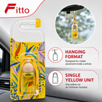 96 Pieces Car Air Fresheners Hanging Bottle, Yellow, Single Unit