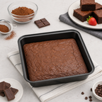 96 Pieces Non-Stick Cake Mold, Black Carbon Steel, 23 × 22 × 5 cm, 1 Piece