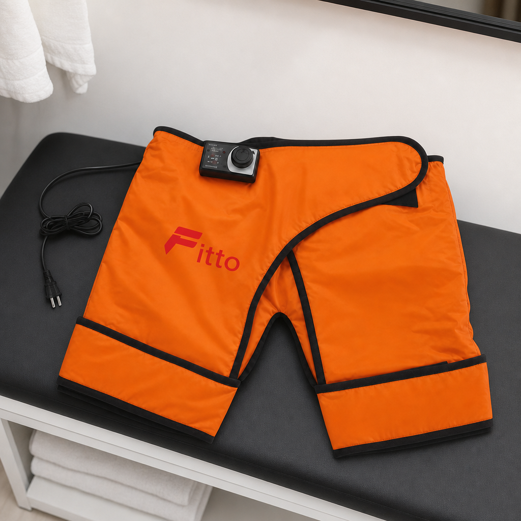 48 Pieces Electric Heated Shortses with Controller, Orange, 1 Piece