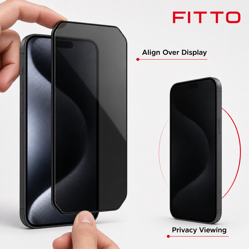 120 Pieces 360 Degree Privacy Tempered Glass Screen Protectors for 14 Plus, Black