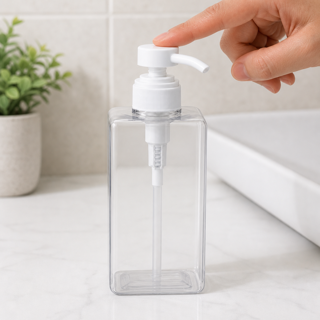 120 Pieces Clear 500 ml Liquid Soap Dispensers Bottle with Pump