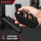 120 Pieces Flexible Rubber Palm Protector Grip for Weight Lifting and Fitness, Black
