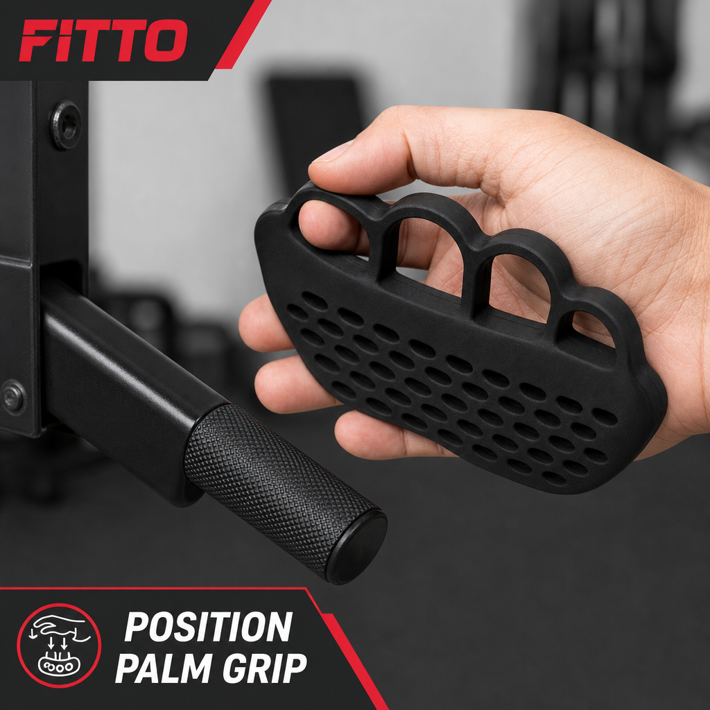 120 Pieces Flexible Rubber Palm Protector Grip for Weight Lifting and Fitness, Black