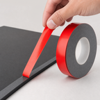 144 Pieces Grey Double-Sided Mounting Tape with Red Release Film, 10 mm x 12 m, 1 Roll