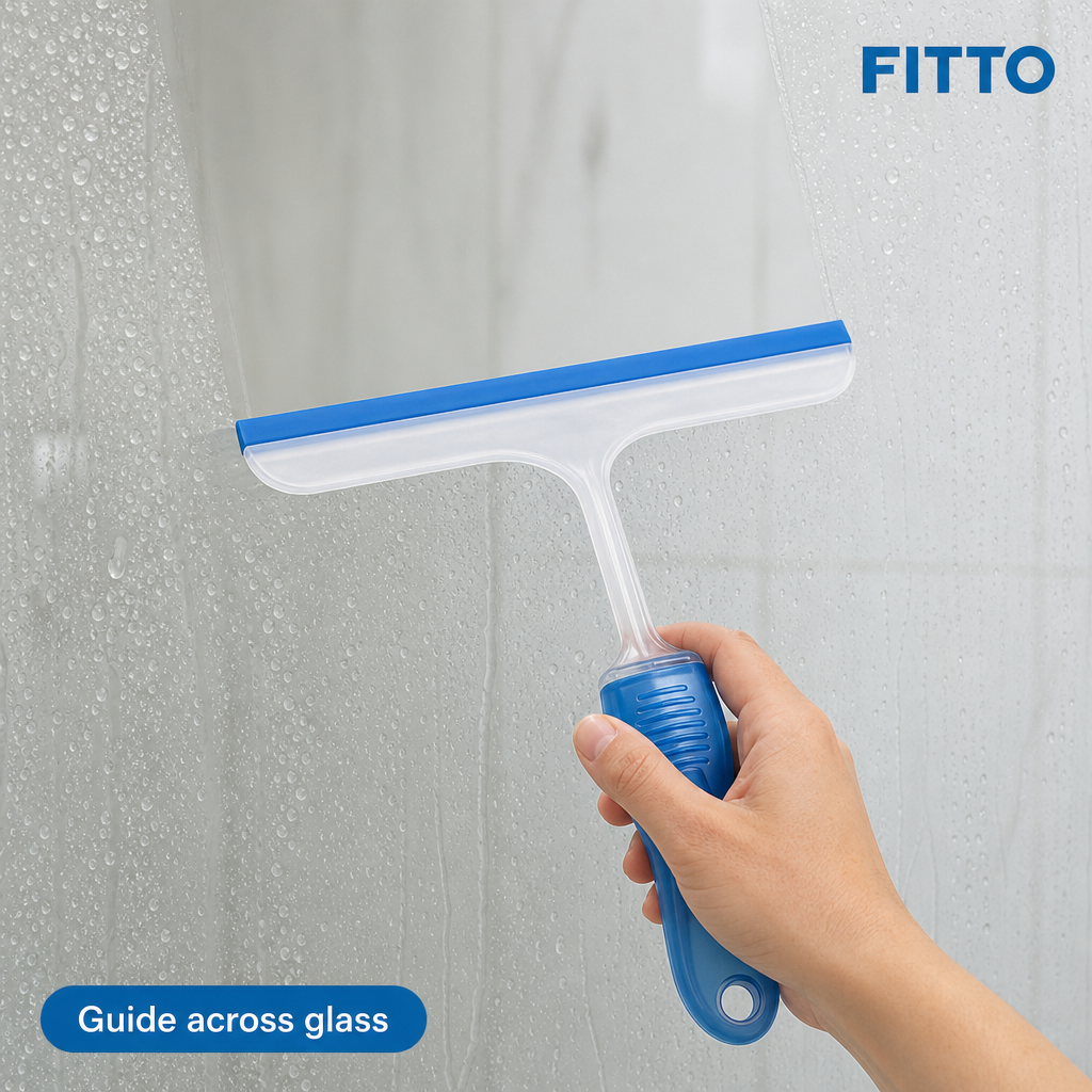 96 Pieces Window Squeegee with Transparent Handle, 28 cm, Single Piece