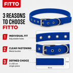 120 Pieces Adjustable Nylon Pet Dog Collar with Metal Buckle, 3 x 60 cm, Assorted Colour, 1 Piece