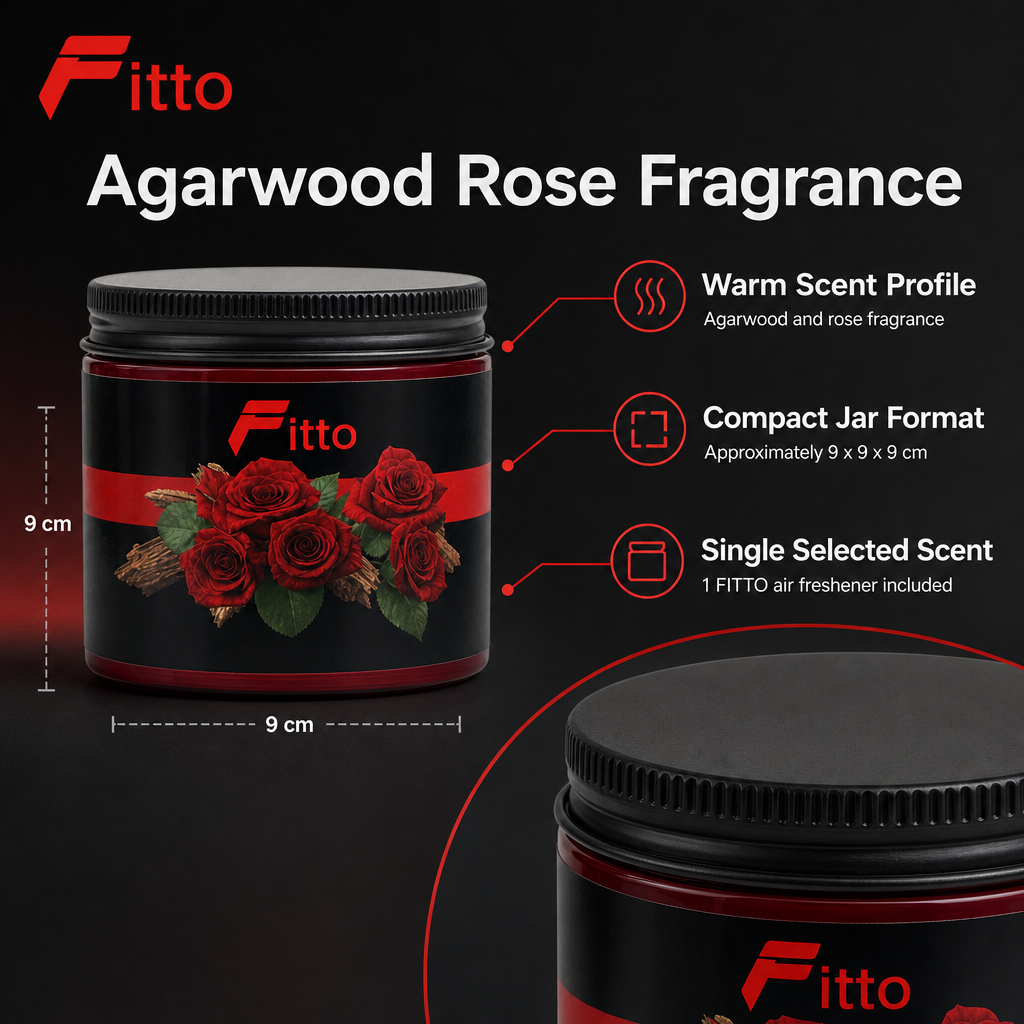 120 Pieces Jelly Air Freshener for Cars, Agarwood Rose Scent, Round Jar, Single Piece