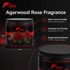 120 Pieces Jelly Air Freshener for Cars, Agarwood Rose Scent, Round Jar, Single Piece