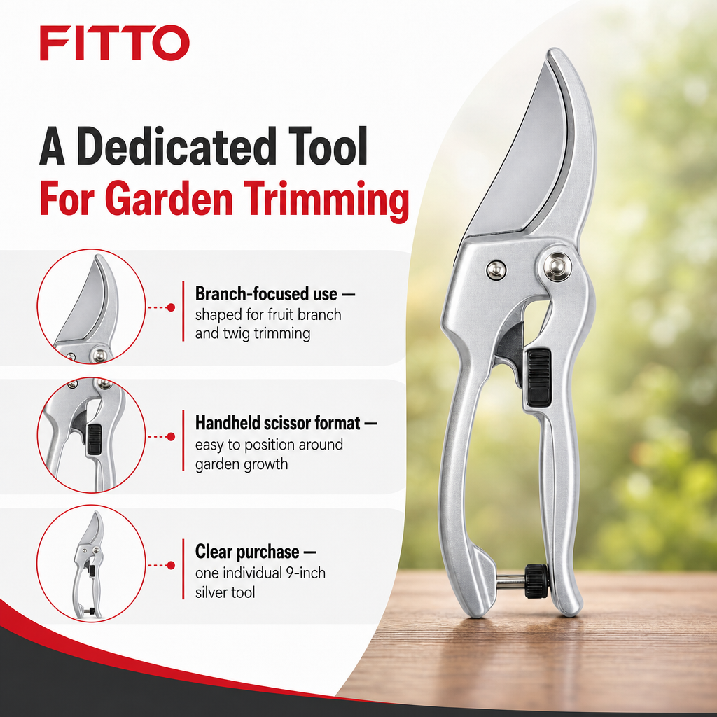 96 Pieces Fruit Branch Pruning Shears, 9 Inch Silver Garden Scissors, 1 Piece