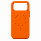 120 Pieces Silicone Magnetic Phone Cases with Raised Camera Protection, Orange