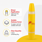 240 Pieces Glue Sticks, All-Purpose Adhesive, Yellow, 35 g, Single Piece
