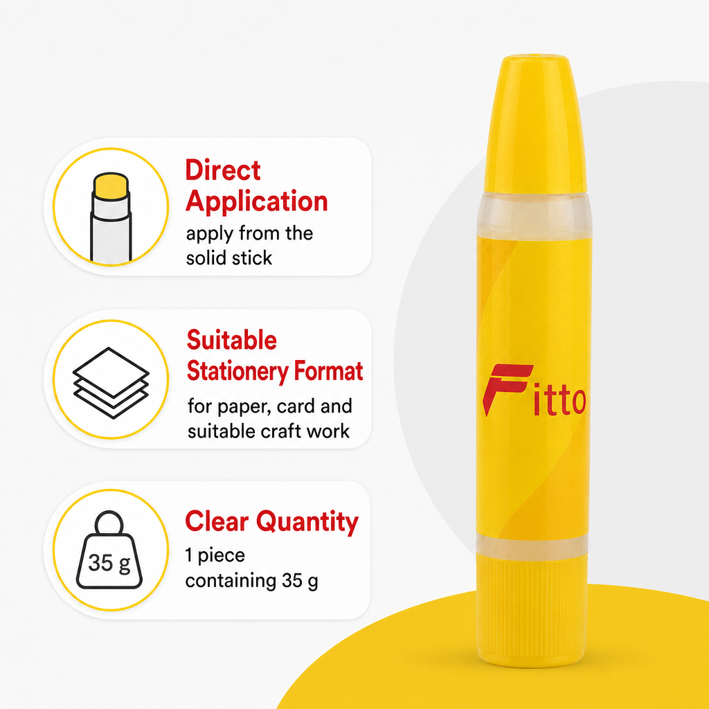 240 Pieces Glue Sticks, All-Purpose Adhesive, Yellow, 35 g, Single Piece