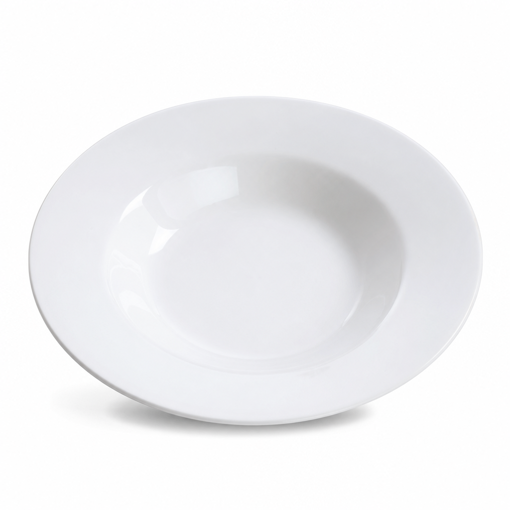 96 Pieces Soup Plate, White, 9.5 Inch, Single Tablewares Dish