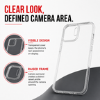 144 Pieces Crystal Clear Phone Cases with Raised Camera Frame, Single Transparent Cover for Compatible Smartphone