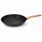 60 Pieces Forged Aluminium Frying Pan Without Lid, 20 x 4 cm, Black