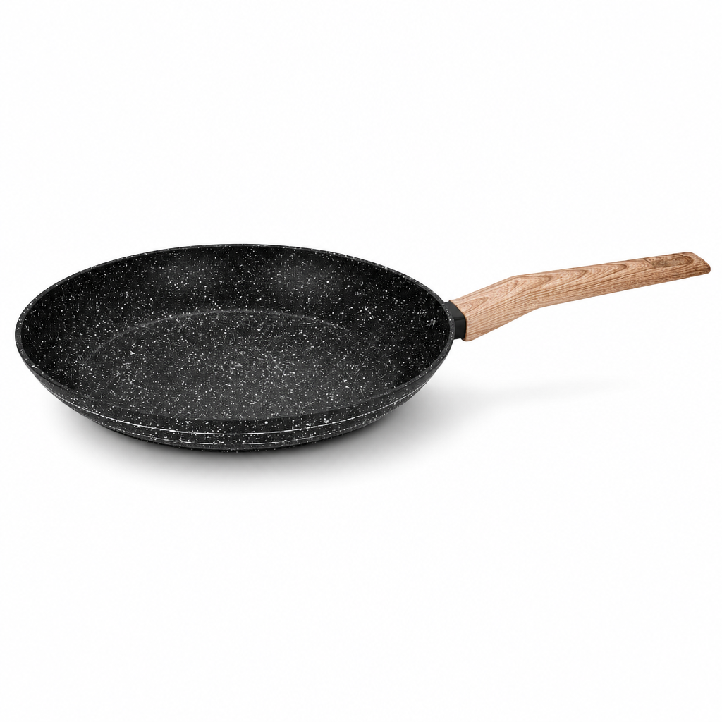 60 Pieces Forged Aluminium Frying Pan Without Lid, 20 x 4 cm, Black