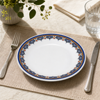 120 Pieces Melamine Dinner Plate, 10 Inch, White