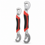 96 Pieces Self-Adjusting Universal Wrench Set, 9–32 mm, 8 Inch and 10 Inch, Red Black Silver, 2 Piece