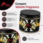 120 Pieces Car Air Fresheners Jelly Osmanthus Scent Round Jar 9 cm
