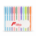 120 Pieces Ball Pens 1.0 mm, 12 Ink Colours, Assorted Colour Writing Pens, 12-Pack