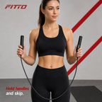 96 Pieces Digital Jump Rope with Integrated Counter for Cardio and Fitness Training, Black