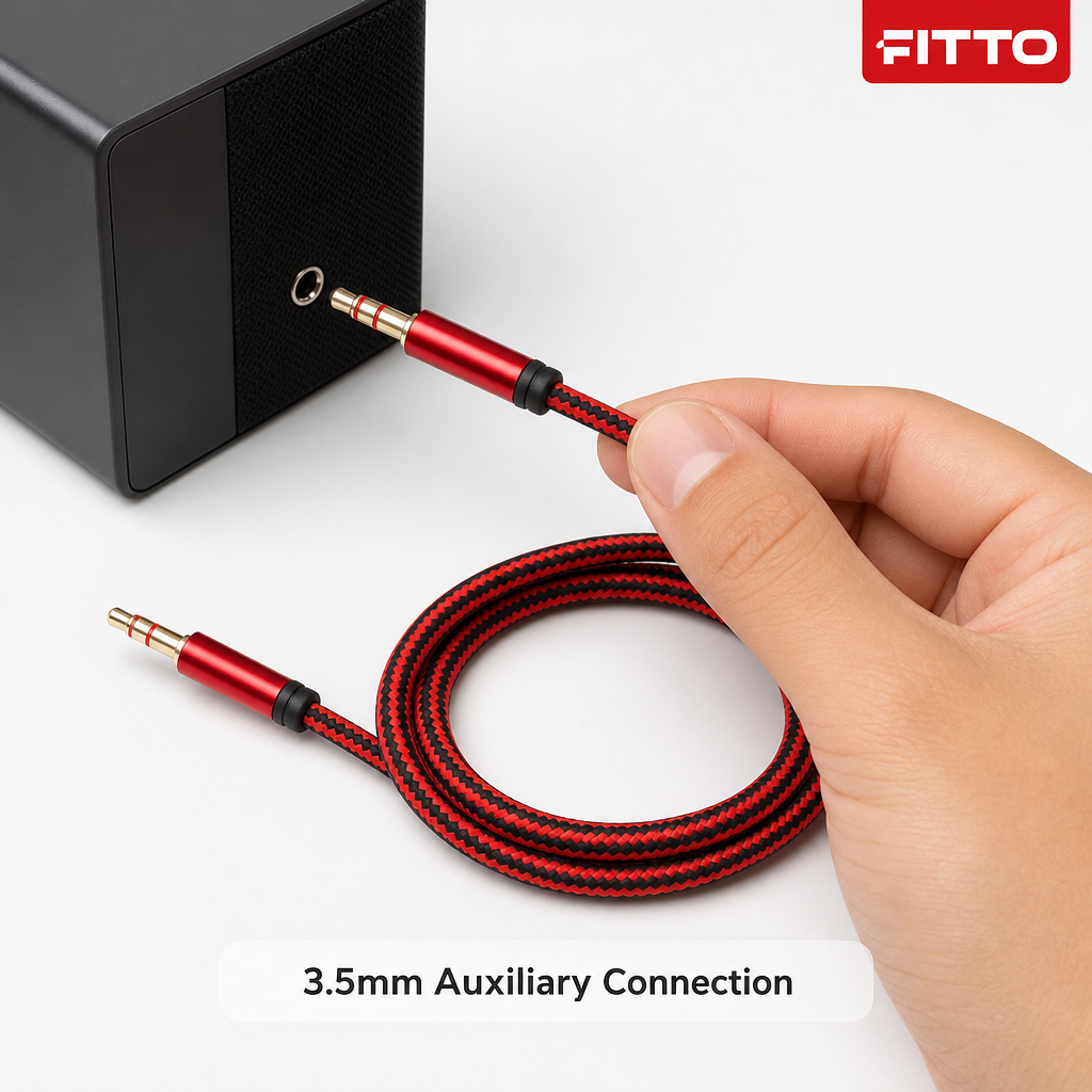 240 Pieces Braided 3.5mm Auxiliary Audio Cables, 100 cm, Assorted Colour
