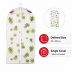 240 Pieces Clothing Protective Covers, White and Green Floral Pattern, 60 x 88 cm, 1 Piece