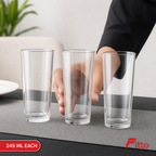 96 Pieces Classic Glass Tumbler Set, 245 ml, 3 Pieces