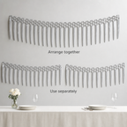 144 Pieces Silver Honeycomb Garland, 2 m, 2 Pieces for Party Decorations