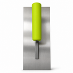 120 Pieces Stainless Steel Plastering Trowels with Handle, 28 x 12 cm, Green and Silver, 1 Piece