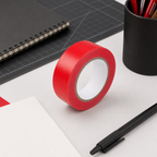 96 Pieces Adhesive Tapes, Red Self-Adhesive Roll, 48 mm x 20 yd, 1 Roll