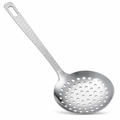144 Pieces Stainless Steel Slotted Skimmer Spoon, 34 cm Cooking Utensils for Lifting and Draining Fried Foods