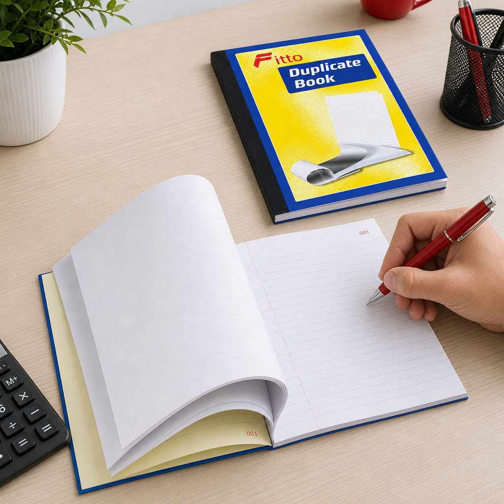 120 Pieces A5 Carbon Duplicate Book, 145 × 210 mm, 100 Duplicate Sets, Blue and Yellow Cover, 1 Piece
