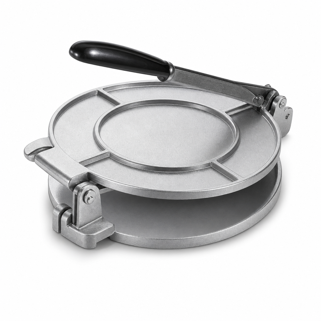 72 Pieces Manual Metal Tortilla Presses with Handle, Round Flatbread Dough Press, 27 x 22 x 9 cm