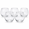 96 Pieces Round Glass Tumbler Set, Clear, 5 Pieces