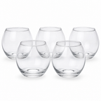 96 Pieces Round Glass Tumbler Set, Clear, 5 Pieces