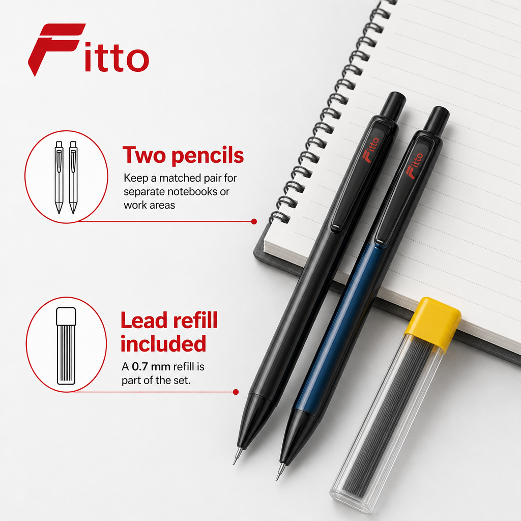 120 Pieces Mechanical Pencils with 0.7 mm Lead Refill, Dark Barrel, 2-Pack