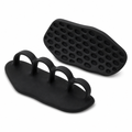 120 Pieces Flexible Rubber Palm Protector Grip for Weight Lifting and Fitness, Black
